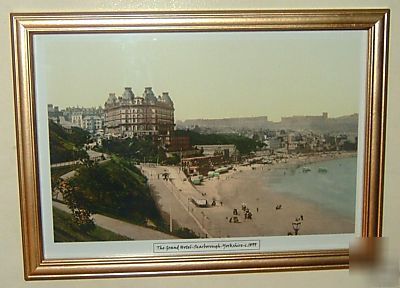 The grand hotel scarborough framed victorian picture 