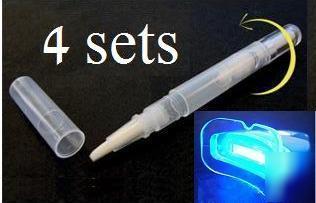 4 set 44% strong teeth whitening pen + plasma light kit