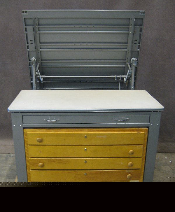Mayline may-o-matic adjustable wooden drafting table