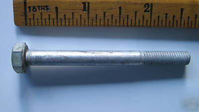 Bolts, bsf, 1/4 diam x 2 5/8 long, cad plate (15)