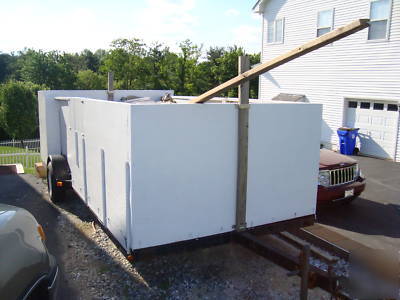 Cooking/concession trailer with commercial stoves 