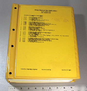 Dresser shop man set smg-830-1, model 830 motor grader 