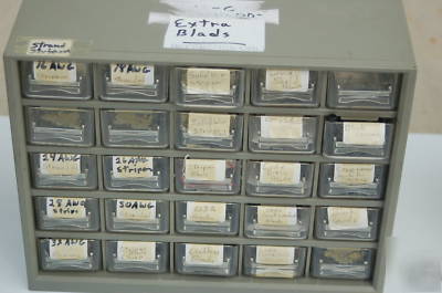 1-lot eubanks wire cutter stripper blades blade guides 