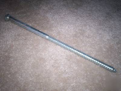 14 steel zinc hex head lag bolt screw 1/2 x 12