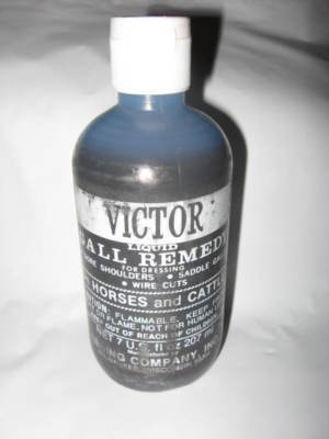 5 bottles victor liquid gall remedy, horse dressing