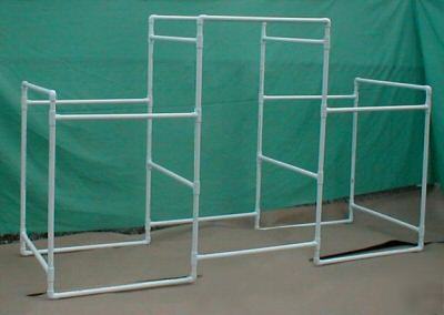 Boutique tri level clothing display rack clothes quilt