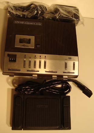 Craig microcassette transcriber ln w' pedal model J570