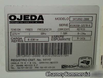 New display case cooler refrigeration bakery deli