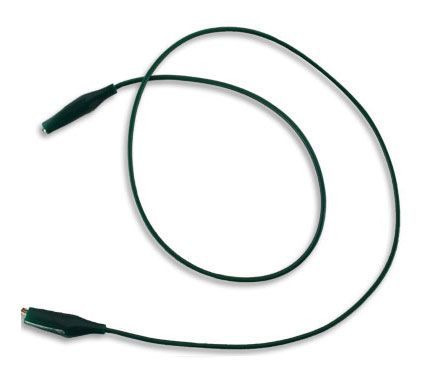 New lot of 650 sheathed alligator cables green 36'' 