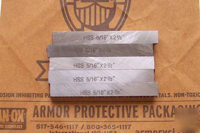 5 pc. lot lathe tool bits 5/16