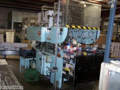 Elliott case erector box former w/ nordson glue system