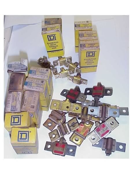 New 32 /used a&b square d motor starter overload heaters
