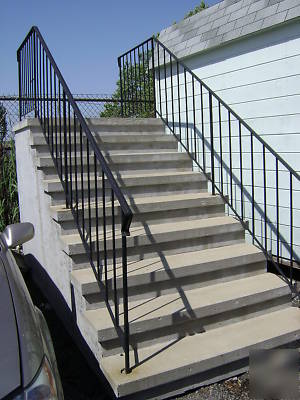 New precast concrete steps with platform brand 