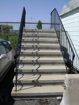 New precast concrete steps with platform brand 