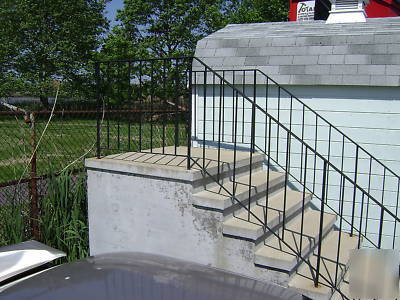 New precast concrete steps with platform brand 