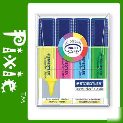New staedtler 364 WP4 textsurferÂ® classic highlighter 