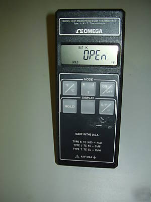 Omega HH21A, 1 input microprocessor thermometer, j-k-t