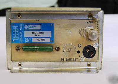 Plessey radio pv 924 wideband distribution amplifier