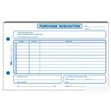 Purchasing requisition 5-1/2 x 8-1/2 two 100-sheet pa