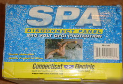 Spa disconnect panel 240 volt gfci protection 60 a 