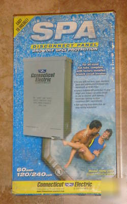 Spa disconnect panel 240 volt gfci protection 60 a 