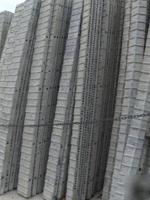 Used durand smooth/textured concrete wall forms w/truck