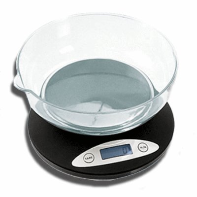 Amw-810 digital kitchen food scale 5000 gram x 1G blk