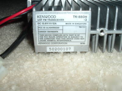 Kenwood TK880H mobile uhf transceiver