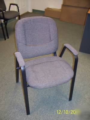 Waiting area / stackable fabric chairs with arms