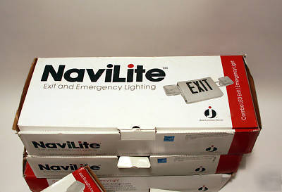 New lot of (6) juno navilite exit & emergency lighting 
