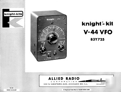 Knight kit v-44 vfo manual Â»rÂ²
