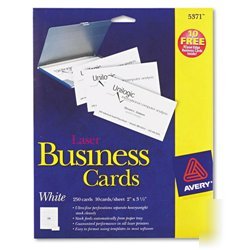 New avery laser perforated business card 5371