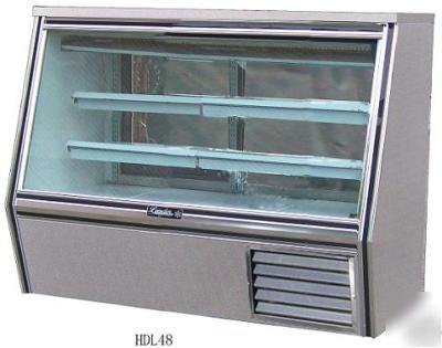New s/steel leader refrigerated high deli case 48