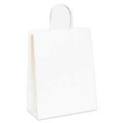 Shoplet select white paper shopping bags 10 x 5 x 13