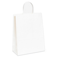 Shoplet select white paper shopping bags 10 x 5 x 13