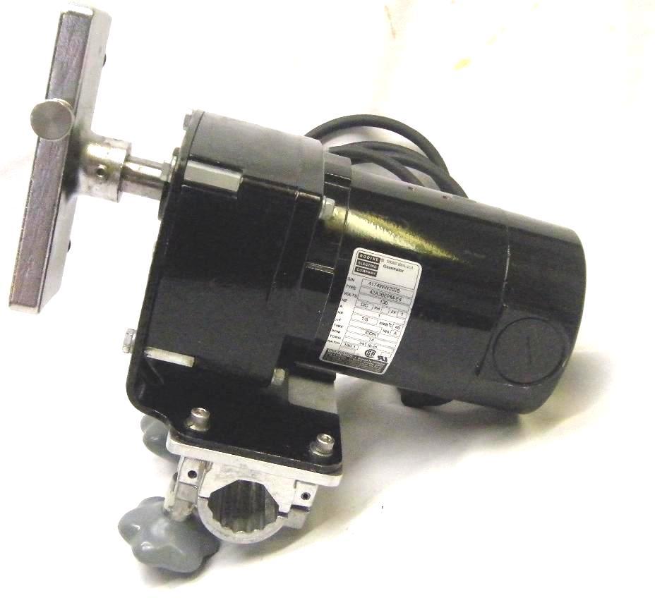 Bodine 42A3BEPM-E4 gearmotor dc 130V 1/8 hp 14 rmp