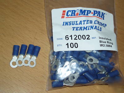 New 98 insulated crimp ring terminals in pack IR2.5M4