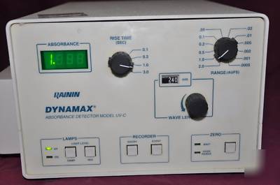 Rainin dynamax model uv-c/absorbance detector #9441