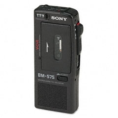 Sony voiceactivated microcassette recorder model BM575