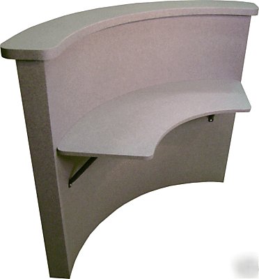  curved reception desk cash wrap / hair salon