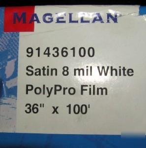 2 rolls magellan 8MIL satin polypropylene film 36