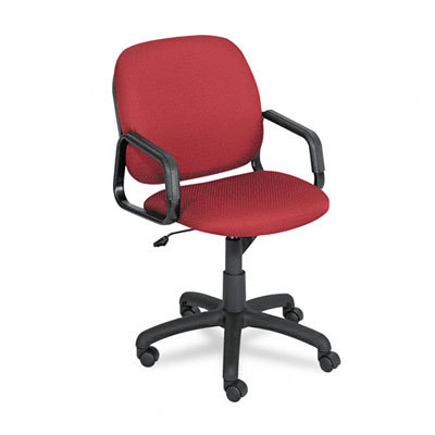 Cava collec high-back chair, black frme, burgndy fabric