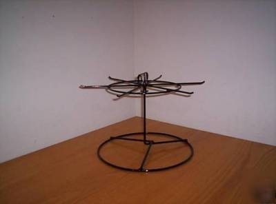New 1 - 1 tier 6 pegs counter top spinner display rack