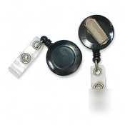 Black plastic card reel with ez clip - BAU68844 - 68844