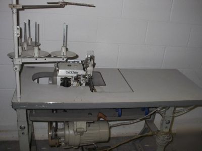 Brother top feed safetystitch industrial sewing machine
