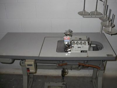Brother top feed safetystitch industrial sewing machine