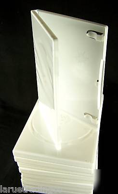 New ~lot of 10~standard single dvd cases~solid white