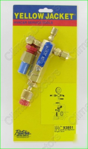 New yellow jacket 93851 superevac evacuation manifold 