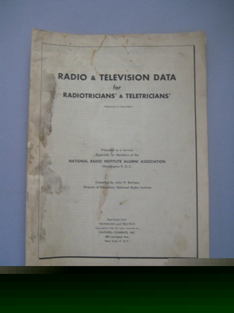 Radio & television data for radiotricians & teletrician
