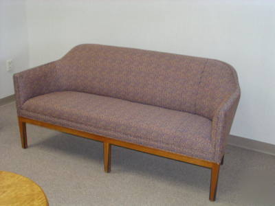 Round reception or coffee table w/matching couch